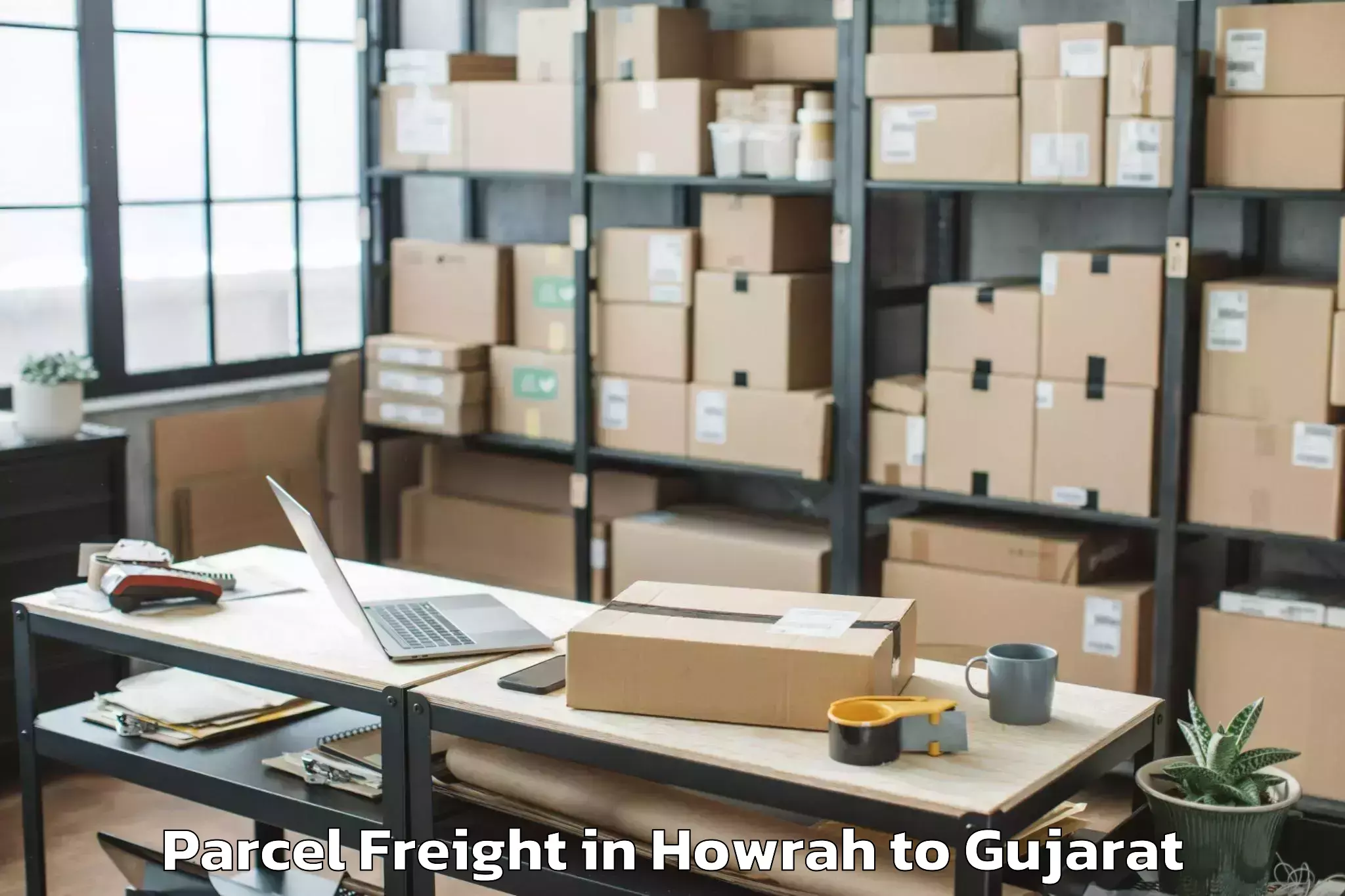 Get Howrah to Dasada Parcel Freight